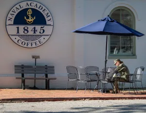 Exterior of an 1845 Coffee location