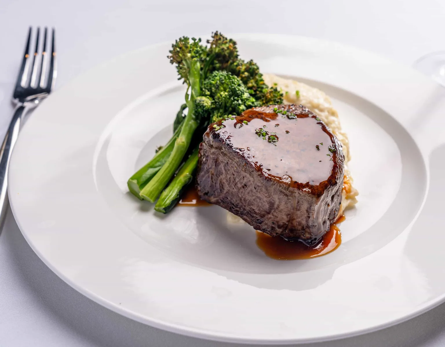 An entrée on a plate