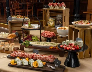 A display of various appetizers