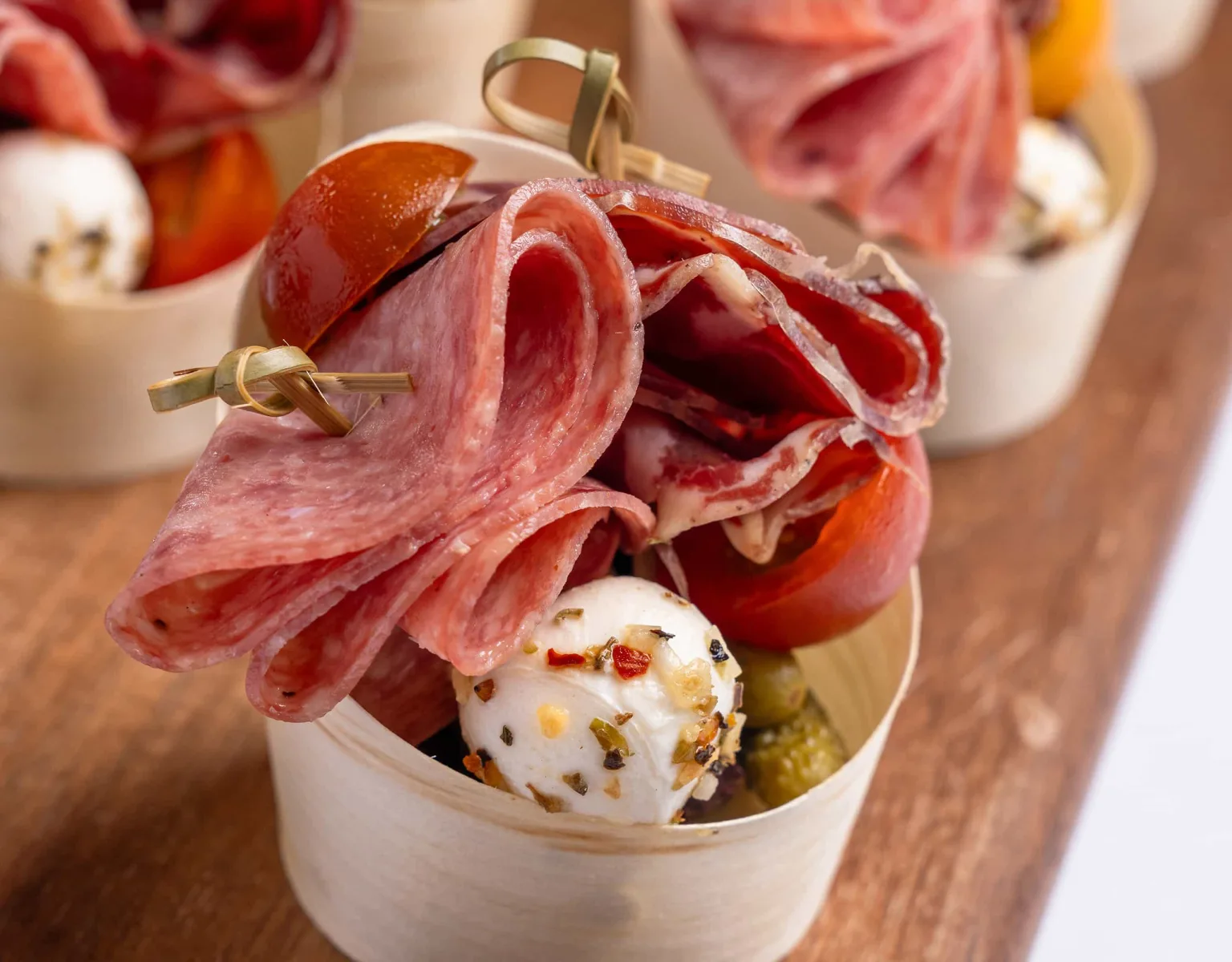 Closeup of hors d'oeuvres