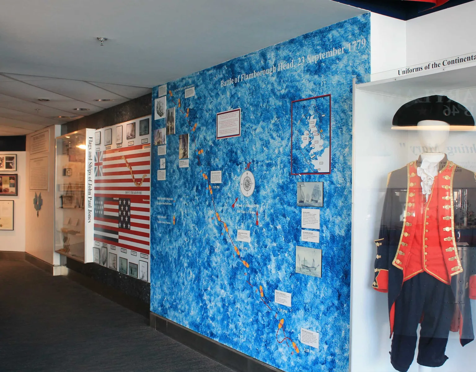 Exhibits at the Naval Academy Visitor Center