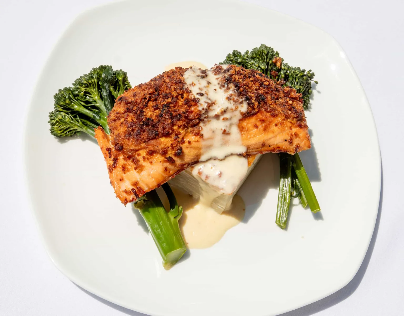 An entrée being served at an event