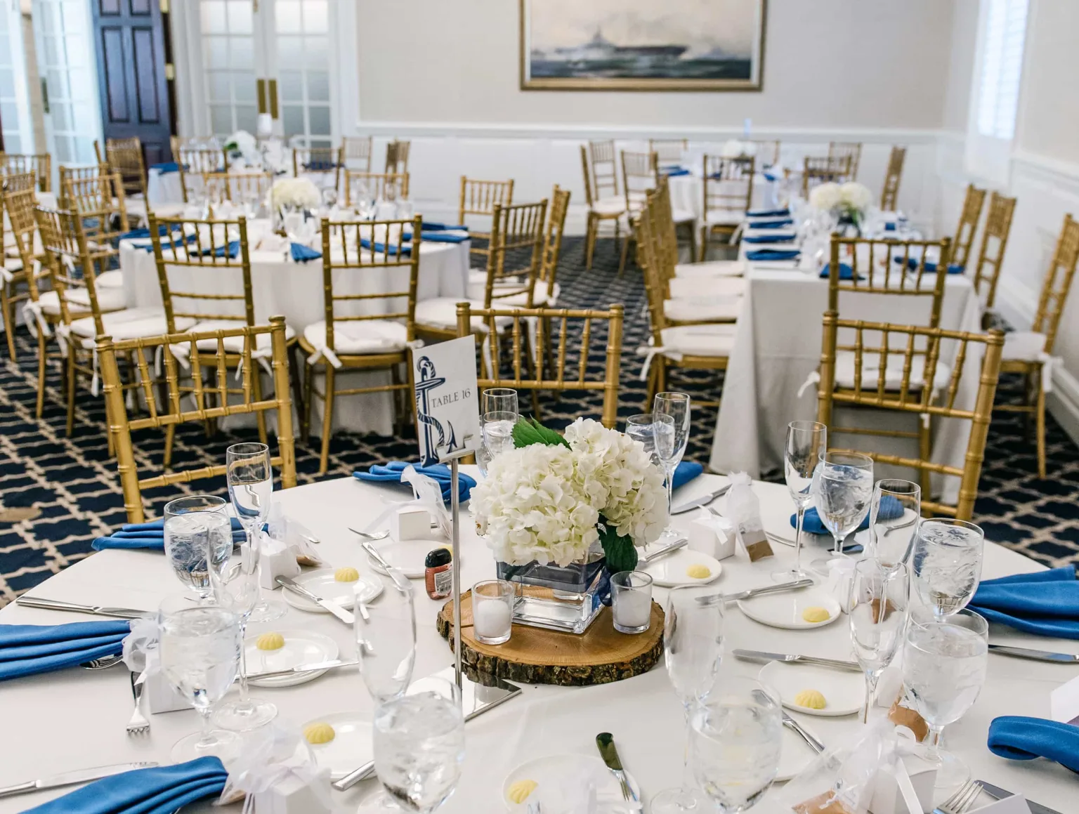 Table settings for an event