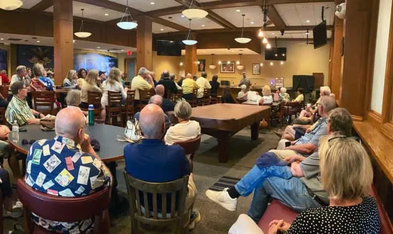 An event at the Tables and stools at the Midshipmen Activity Center