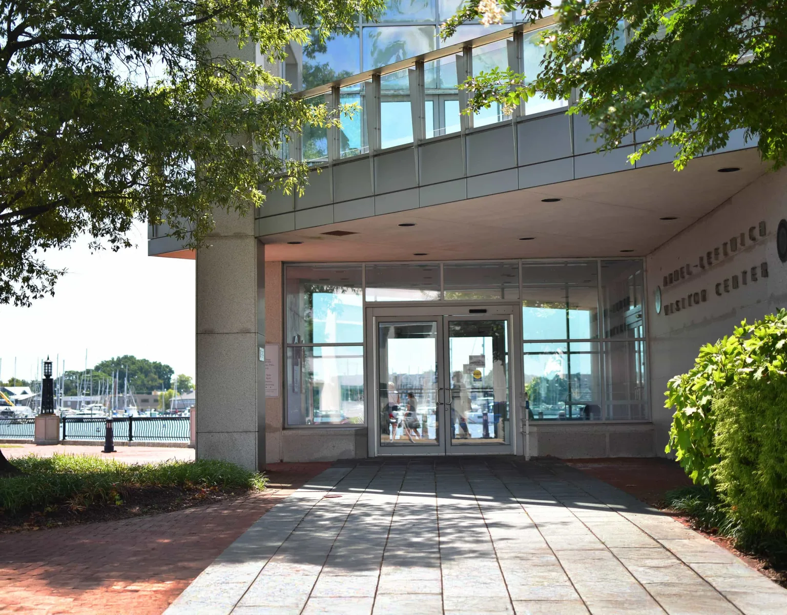 Entrance to the Naval Academy Visitor Center