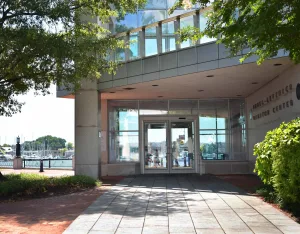 Entrance to the Naval Academy Visitor Center
