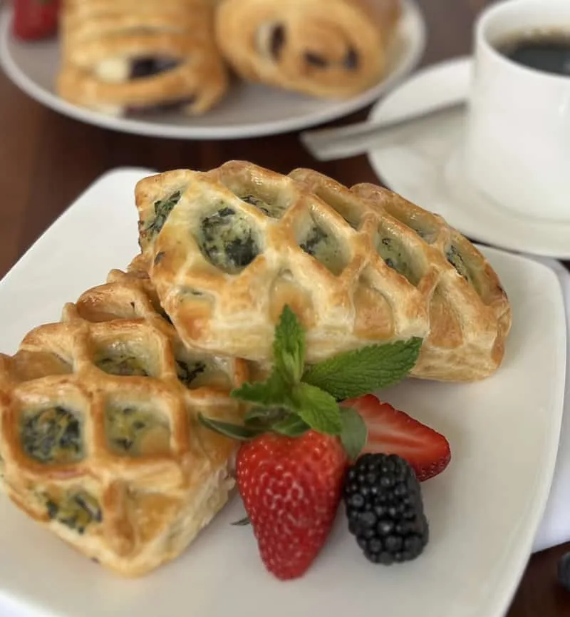 Various breakfast dishes
