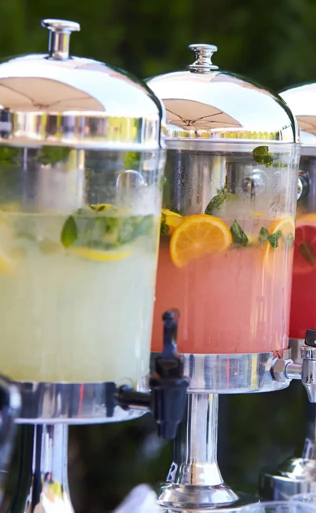 Beverages in containers