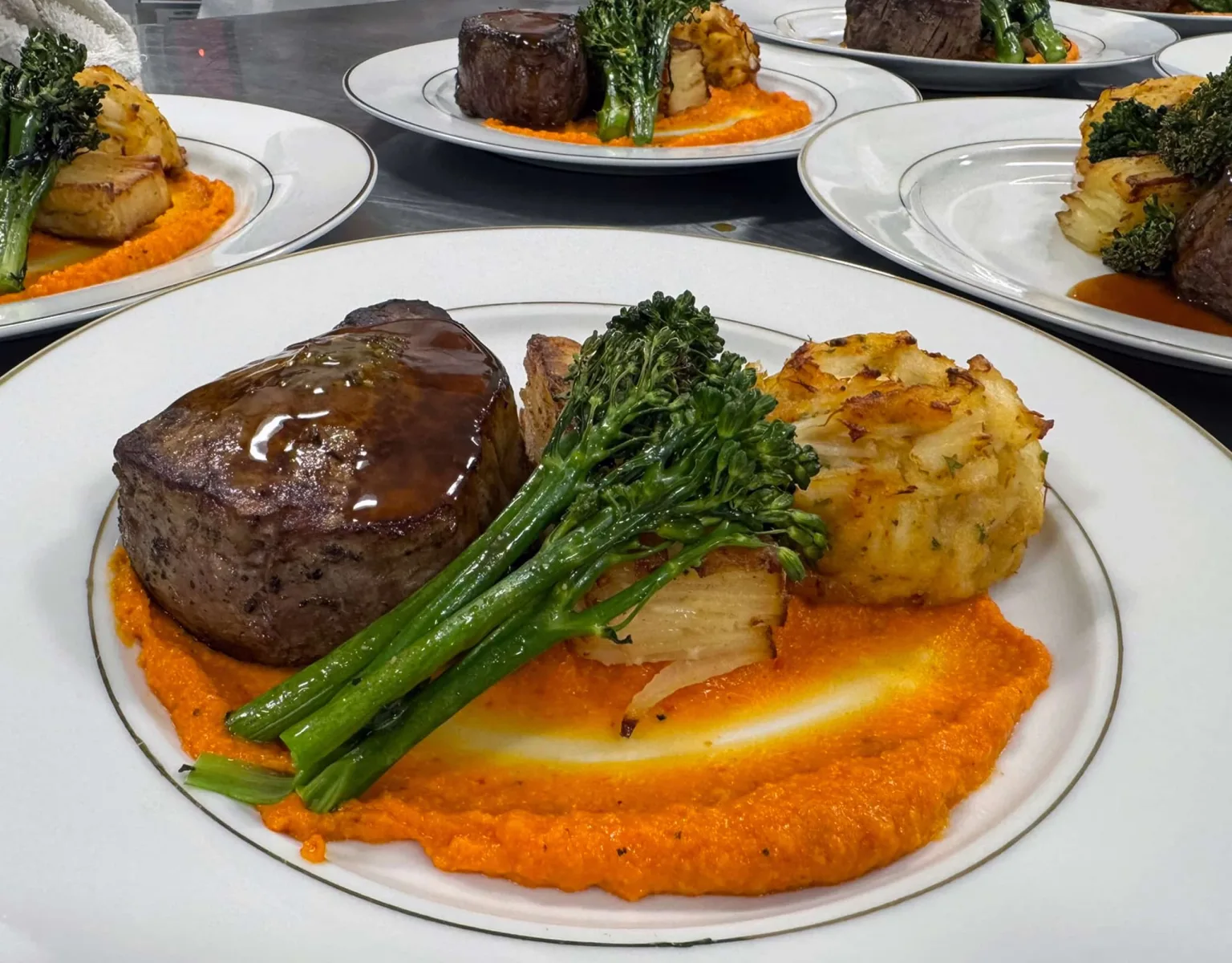 An entrée with sides