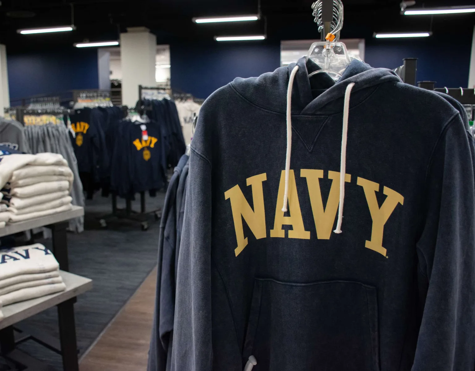 Merchandise in the Midshipmen Store