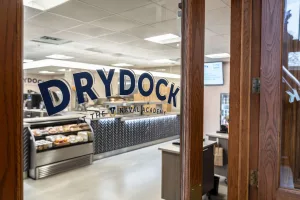 Entrance to Drydock restaurant